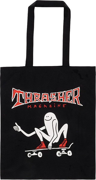THRASHER GONZ THUMBS UP TOTE BAG BLACK