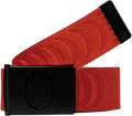 SF BIGHEAD CUT OUT JACQUARD SWIRL WEB BELT RED/BLK