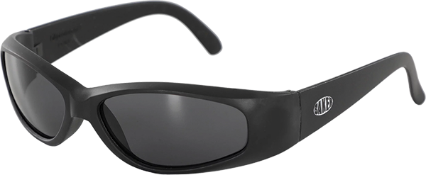 BAKER OVAL WRAPAROUND SUNGLASSES BLACK