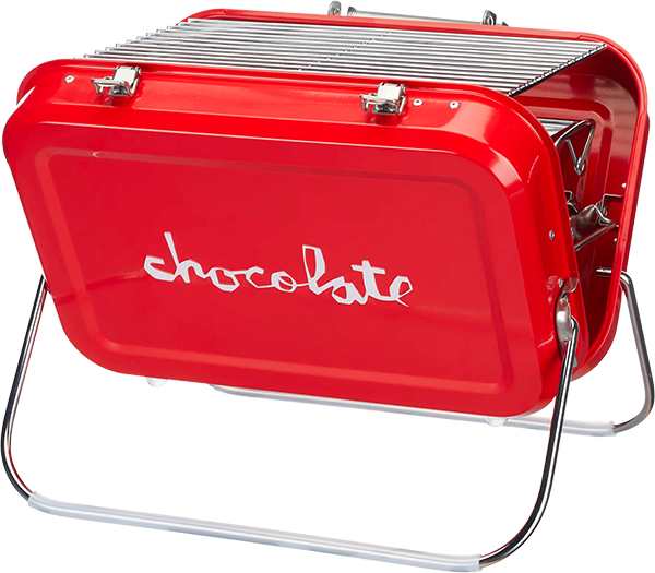 CHOCOLATE CHUNK FOLDING CHARCOAL GRILL RED