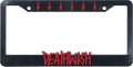 DEATHWISH DEATHSPRAY LICENSE PLATE COVER BLK/RED