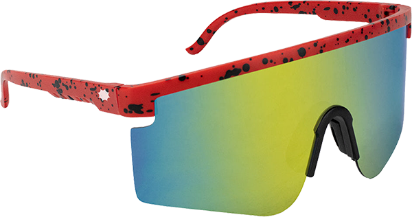 GLASSY MOJAVE SPLAT BLACK/RED MIRROR