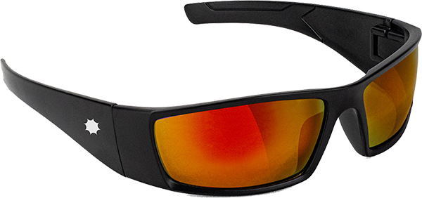 GLASSY PEET BLACK/RED MIRROR