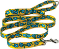 KRK FLOWERS DOG LEAD YELLOW