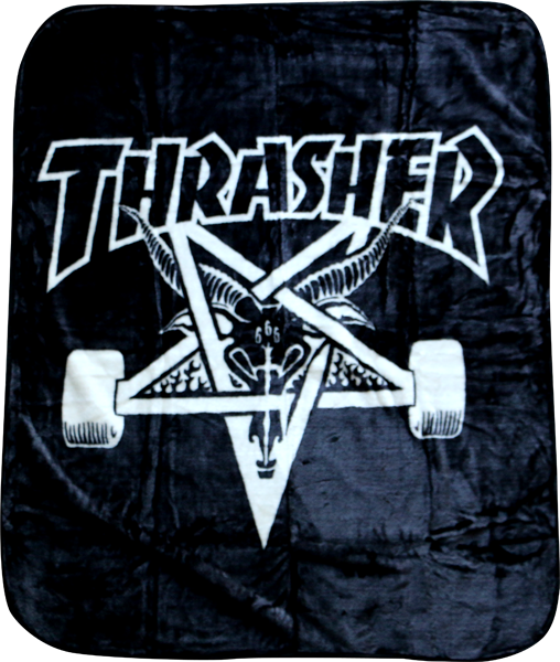 THRASHER SKATEGOAT BLANKET BLK/WHT