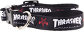 THRASHER DOG COLLAR SM BLACK (3/4"WIDE)