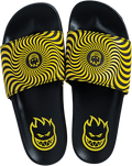 SF BIGHEAD SWIRL SLIDE SANDAL BLK/YEL