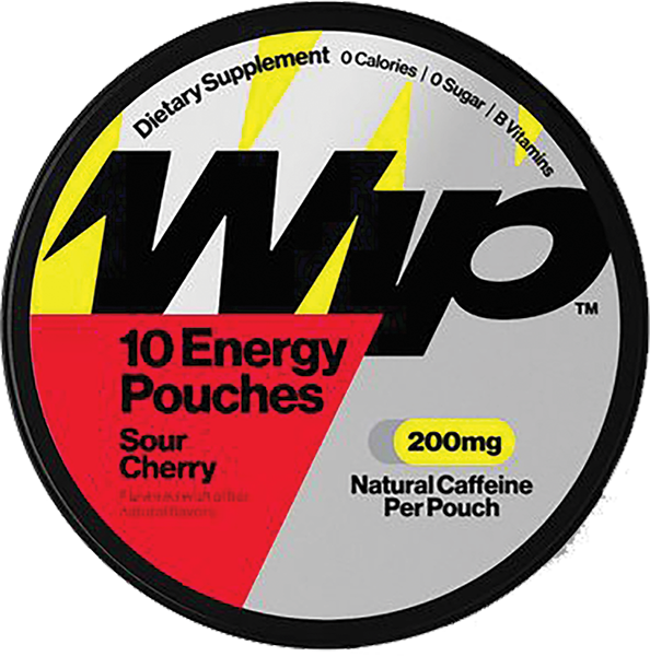 WIP CAFFEINE ENERGY 10/POUCH CAN 100MG CHERRY