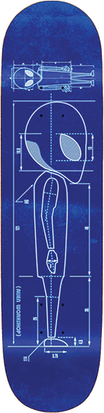 ALIEN WORKSHOP BLUEPRINT DECK-8.75