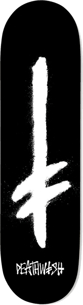 DEATHWISH GANG SPRAY DECK-8.25 BLK/WHT