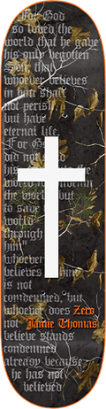 ZERO THOMAS REAL TREE CROSS 8.25 ORANGE DIPPED