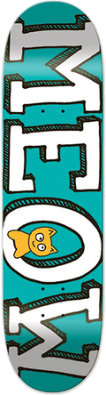 MEOW LOGO DECK-7.75 TEAL