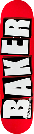 BAKER BRAND LOGO MINI DECK-7.3 RED/WHITE