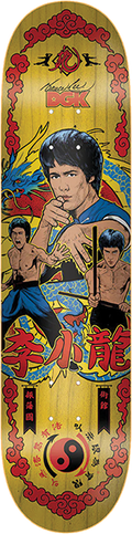 DGK BRUCE LEE FURY DECK-8.1 YELLOW