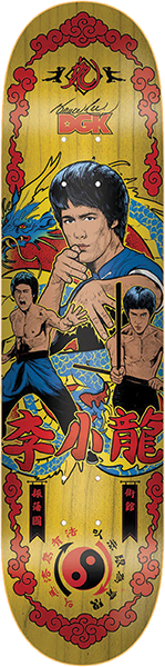 DGK BRUCE LEE FURY DECK-8.1 YELLOW