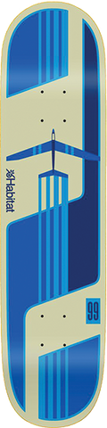 HABITAT GLIDER TWIN DECK-8.5 BLUE