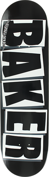BAKER BRAND LOGO DECK-8.47 BLK/WHT