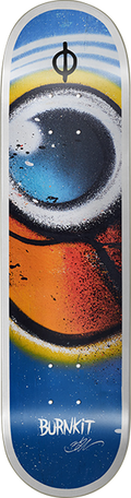 BURNKIT VISUALIZE DECK-8.0 BLUE/WHITE