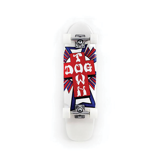 DOGTOWN CROSS LOGO USA COMPLETE-7.75 PEARL WHITE