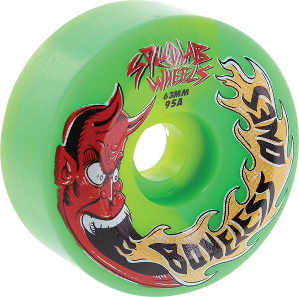 SPEEDLAB BONELESS ONES 63mm 95a GREEN/YELLOW SWIRL