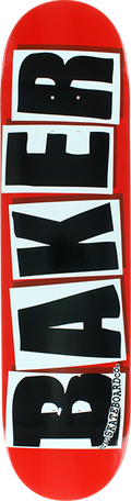 BAKER BRAND LOGO DECK-7.88 RED/BLACK