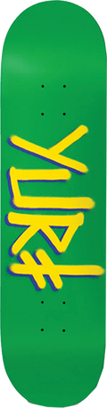DEATHWISH YURI GANG NAME DECK-8.0 GRN/YEL