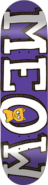 MEOW LOGO DECK-8.0 PURPLE