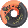 DOGTOWN K-9 80'S STREET 57MM 99A BLK/ORG SWIRL
