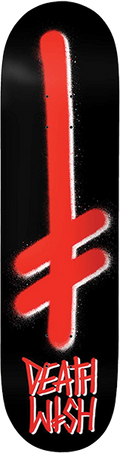 DEATHWISH GANG SPRAY DECK-7.75 BLK/RED