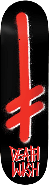 DEATHWISH GANG SPRAY DECK-7.75 BLK/RED
