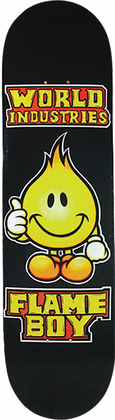 WORLD INDUSTRIES SOLID GOLD FLAME BOY DECK-8.0