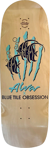 ALVA BLUE TILE OBSESSION BLUE LOGO DECK-10.25X32