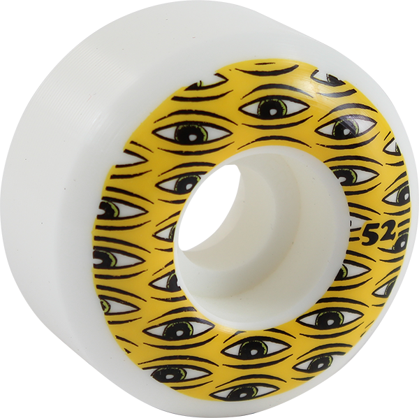 TOY MACHINE ALL SEEING 52mm WHT/YEL ppp