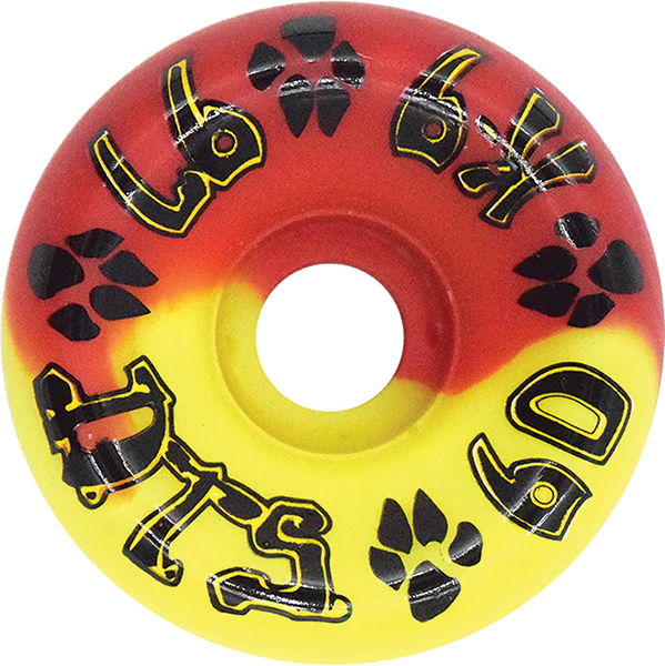 DOGTOWN K-9 80'S 60mm 97A RED/YEL SWIRL