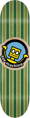 TOY MACHINE ROBOT STRIPES DECK-8.75 GREEN