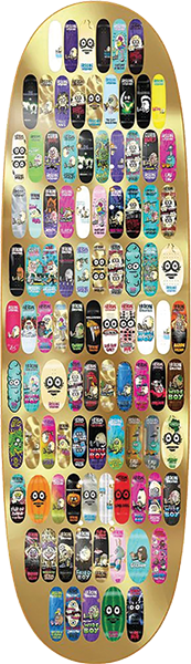 HEROIN 100TH EGG DECK-9.12X32 GOLD FOIL