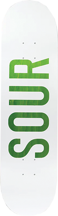 SOUR ARMY DECK-8.25 WHITE/GREEN