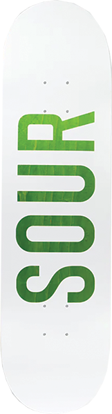 SOUR ARMY DECK-8.25 WHITE/GREEN