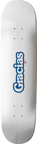 THANK YOU GRACIAS LOGO DECK-8.5 WHITE