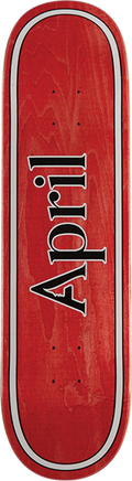 APRIL OG LOGO DECK-8.25 RED/BLK/WHT