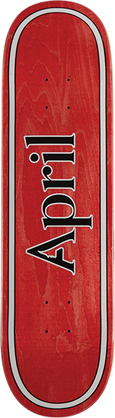 APRIL OG LOGO DECK-8.25 RED/BLK/WHT