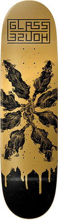 GLASS HOUSE RATS DECK-8.5 GOLD/BLK