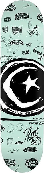 FOUNDATION STAR & MOON DOODLE DECK-8.75