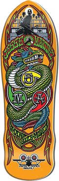 SMA MARTINEZ SNAKE DECK-9.875X31.37 ORANGE DIP
