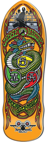 SMA MARTINEZ SNAKE DECK-9.875X31.37 ORANGE DIP