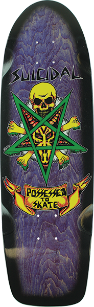 SUICIDAL SKATES PTS 70'S 9x30 PURPLE /BLACK SPRAY