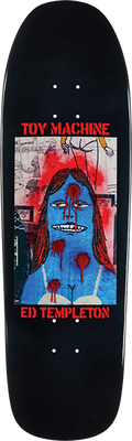 TOY MACHINE TEMPLETON GRAFFITI DECK-9.5 BLACK DIP