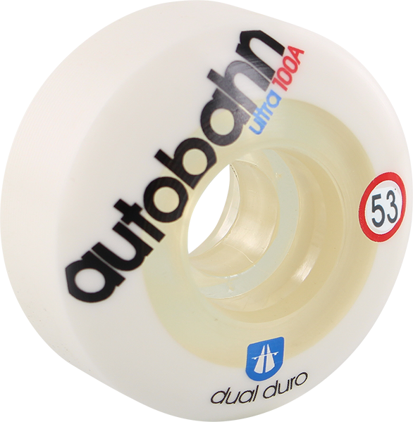 AUTOBAHN DUAL DURO ULTRA 53mm 100a WHT/CLR *sale*