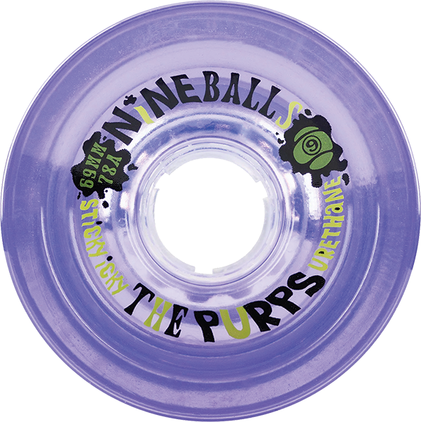 SECTOR 9 NINEBALLS THE PURPS 69mm 78a CLEAR PURPLE