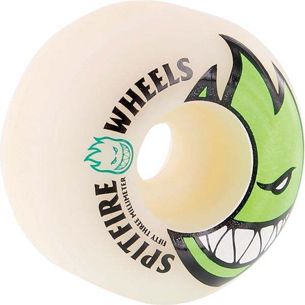 SPITFIRE BIGHEAD 53mm 99a WHT W/GREEN